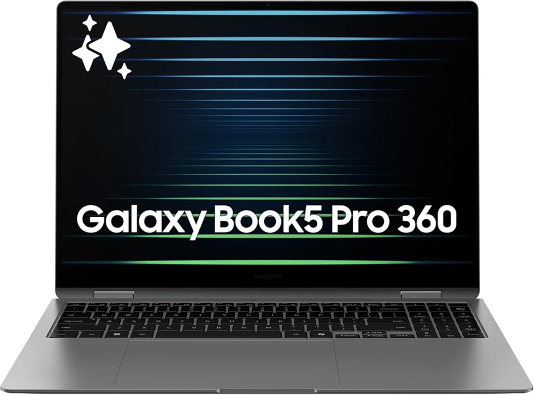Samsung 16-inch Galaxy Book5 Pro 360 Student Touchscreen Laptop with I