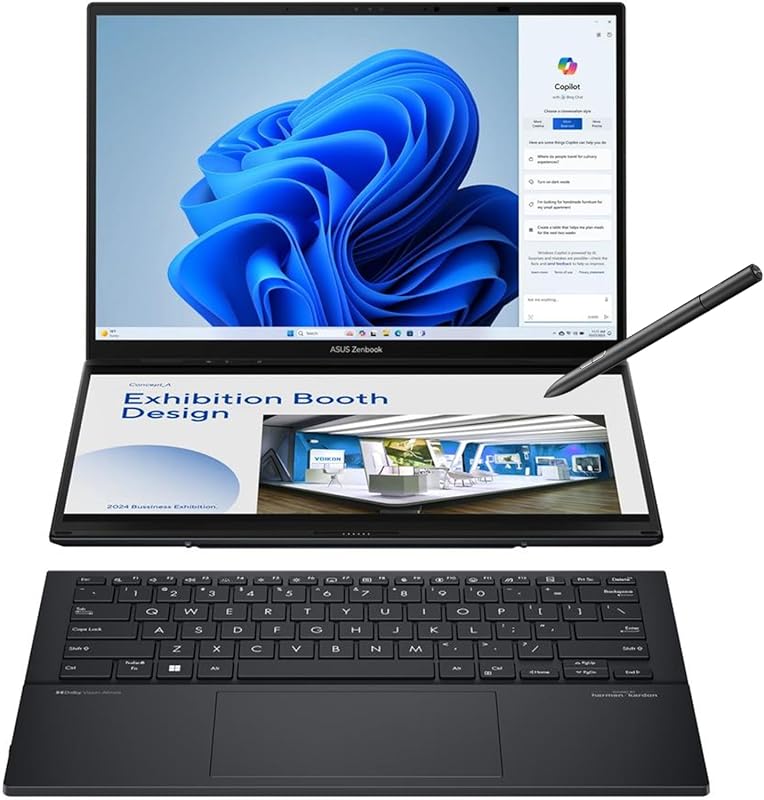 ASUS Zenbook Duo Laptop: Core Ultra 9, Arc Graphics, 32GB RAM, 1TB SSD