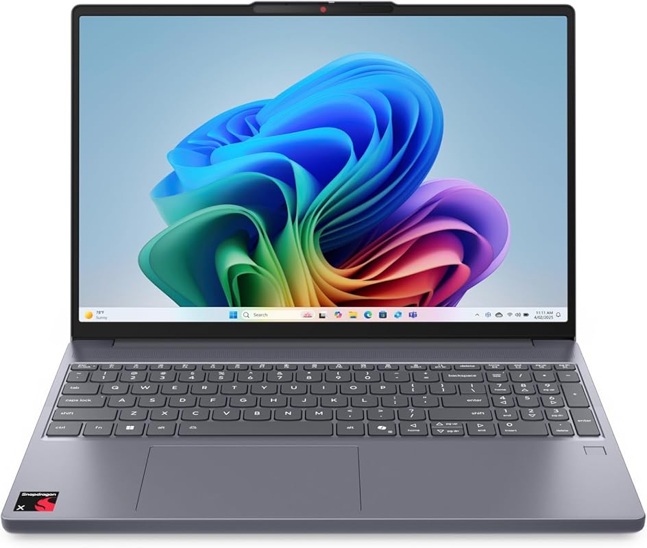 Lenovo IdeaPad Slim 3X Laptop: Snapdragon X, 16GB RAM, 512GB SSD, 15.3