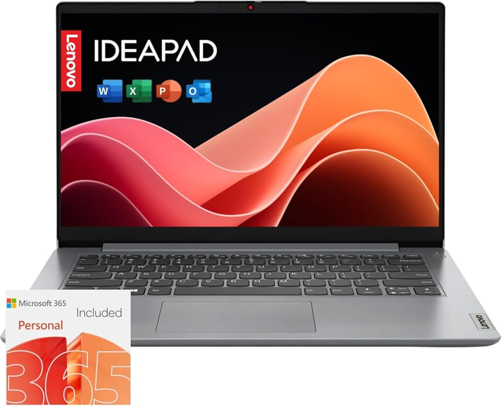 Lenovo IdeaPad 1i Laptop with Intel Core, 8GB RAM, and 128GB SSD.