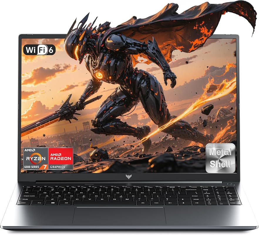High-Performance Laptop with AMD Ryzen 7, 16GB DDR5 RAM, and 512GB NVM